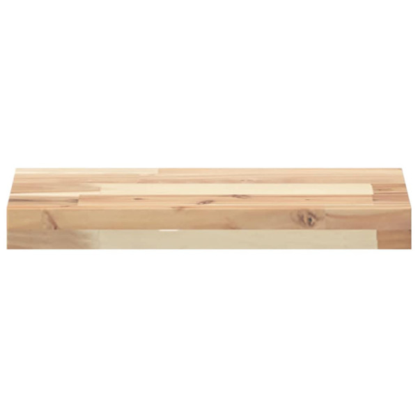 Estantes flotantes 3 uds madera acacia sin tratar 40x20x4 cm M 4