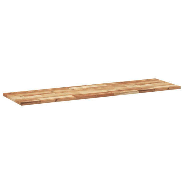 Estante flotante madera acacia maciza acabado aceite 140x40x2cm M 3