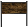 Cabeceira de cama 107 cm derivados madeira/aço carvalho fumado 1