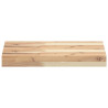 Estantes flotantes 2 uds madera acacia sin tratar 60x30x4 cm 4