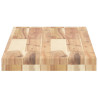 Estantes flotantes 3 uds madera acacia sin tratar 100x30x4 cm 5