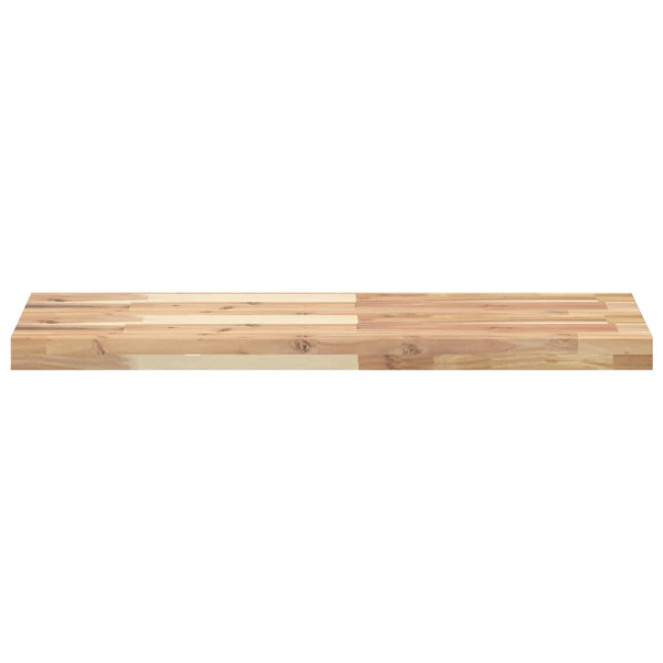 Estante flotante madera maciza de acacia sin tratar 100x30x4 cm M 4