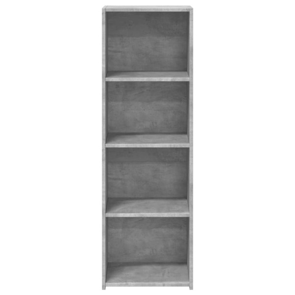 Aparador alto madera de ingeniería gris hormigón 40x41x124 cm M 4