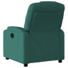 Sillón reclinable eléctrico tela verde oscuro 5