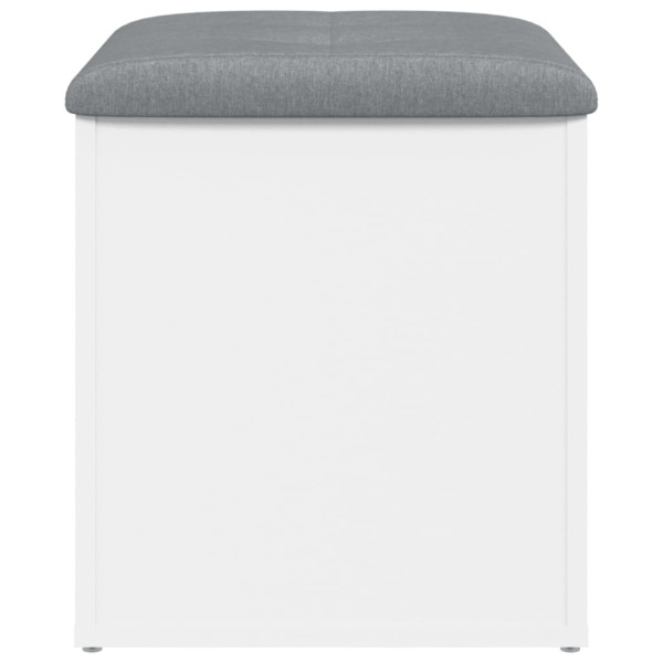 Banco de arrumação 42x42x45 cm derivados de madeira branco M 5