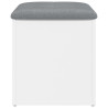 Banco de arrumação 42x42x45 cm derivados de madeira branco 5