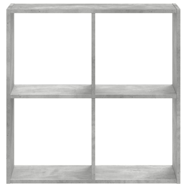 Estantería madera de ingeniería gris hormigón 68.5x32x68.5 cm M 4