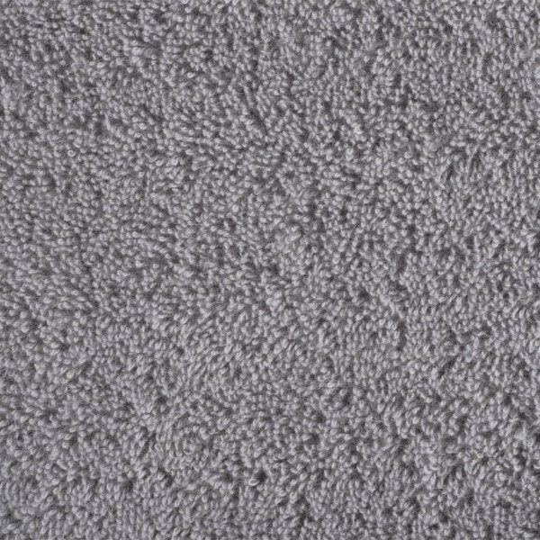 Toallas de baño 2 uds 100% algodón gris 100x150 cm 600 gsm M 5
