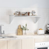 Estante de pared acero inoxidable plateado 100x45x31 cm 3