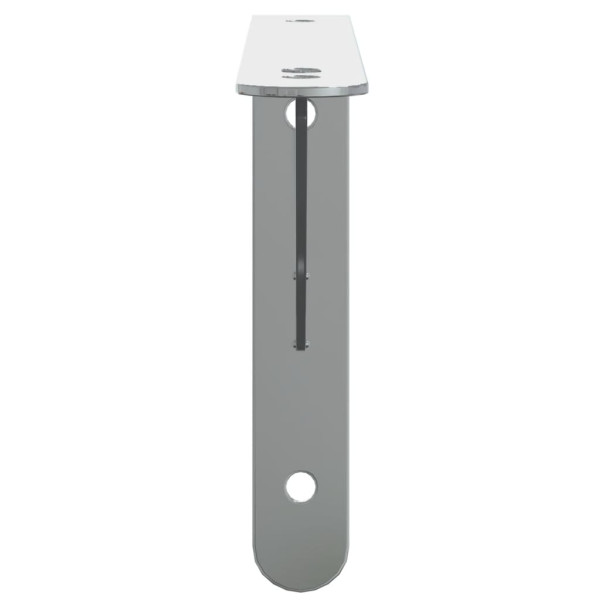 Soportes de estante 4 uds acero inoxidable 23.5x2.5x15.5 cm M 5