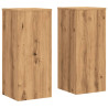 Soportes de plantas 2 uds madera roble artisian 30x30x70 cm 2