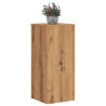 Soportes de plantas 2 uds madera roble artisian 30x30x70 cm 3