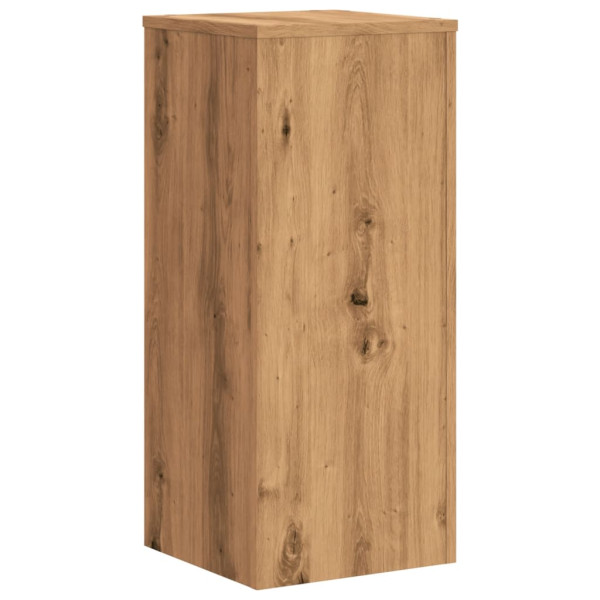 Soportes de plantas 2 uds madera roble artisian 30x30x70 cm M 4