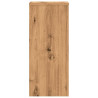Soportes de plantas 2 uds madera roble artisian 30x30x70 cm 5