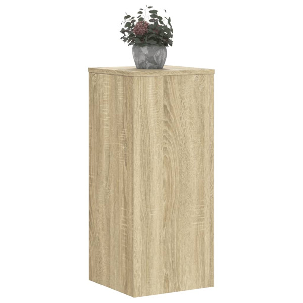 Soportes de plantas 2 uds madera roble Sonoma 30x30x70 cm M 3