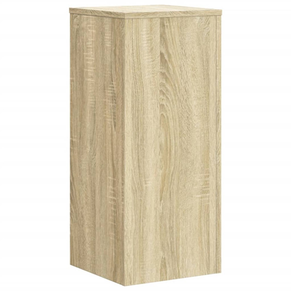 Soportes de plantas 2 uds madera roble Sonoma 30x30x70 cm M 4