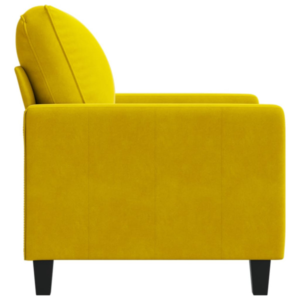 Poltrona 60 cm veludo amarelo M 5