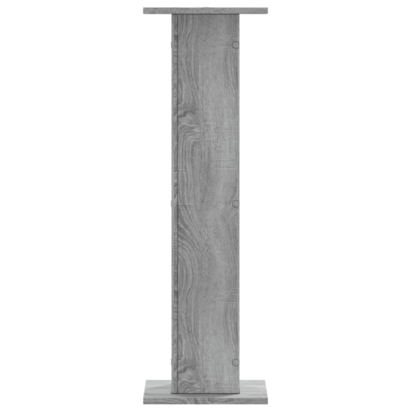 Soportes altavoces 2 uds madera gris Sonoma 30x30x95 cm M 4
