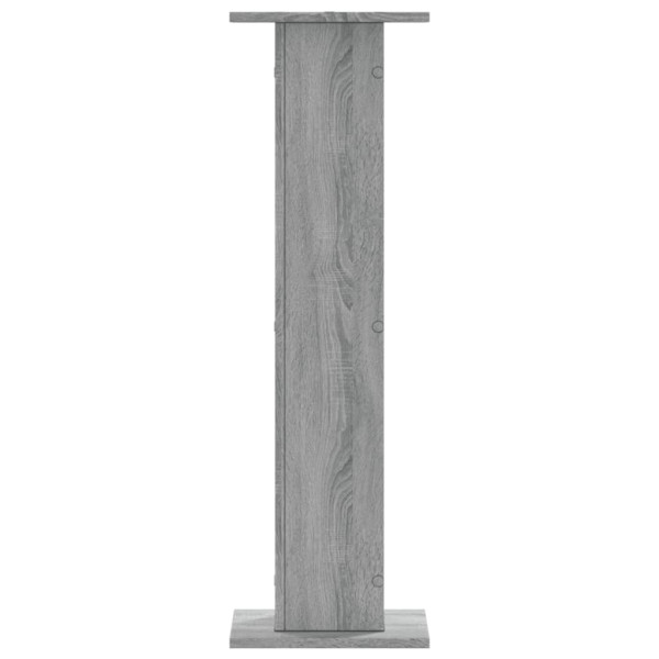 Soportes altavoces 2 uds madera gris Sonoma 30x30x95 cm M 5