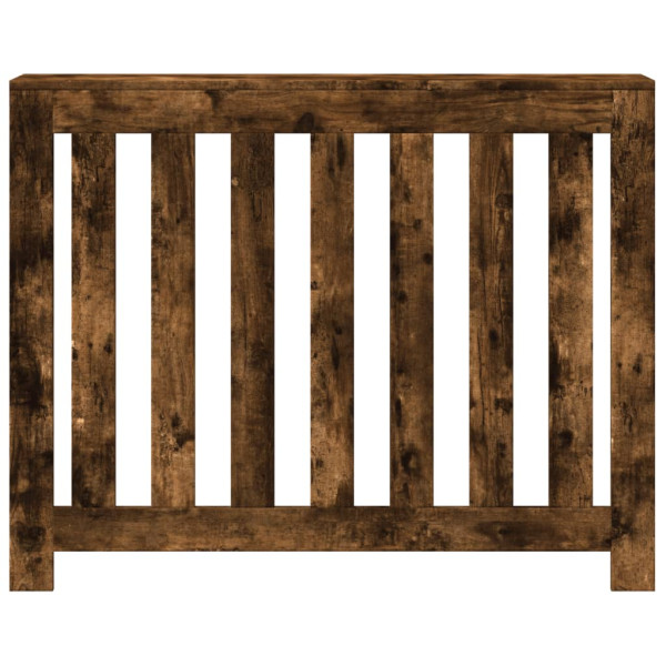 Cubierta de radiador madera color roble ahumado 104x20x82 cm M 3