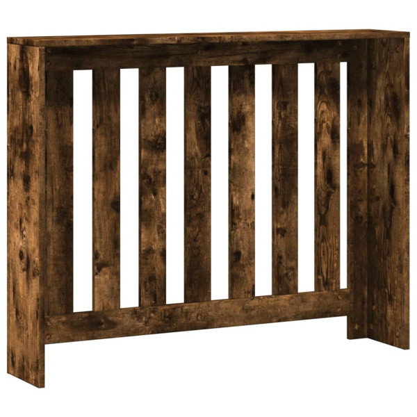Cubierta de radiador madera color roble ahumado 104x20x82 cm M 5