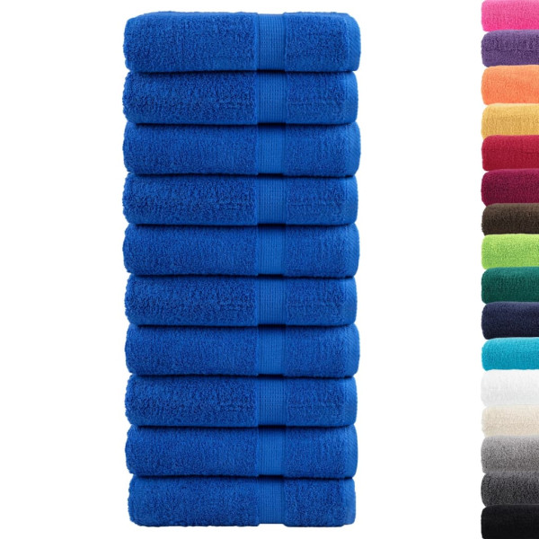 Toalhas de mãos premium SOLUND 10 pcs 50x100 cm 600 gsm azul M 2