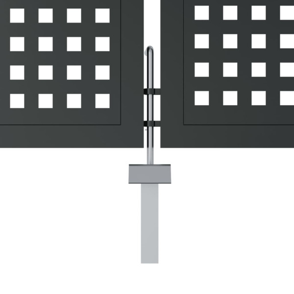 Portão de jardim 400x150 cm aço antracite M 5