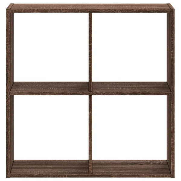 Estantería de madera ingeniería marrón roble 68.5x32x68.5 cm M 4