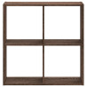 Estantería de madera ingeniería marrón roble 68.5x32x68.5 cm 4