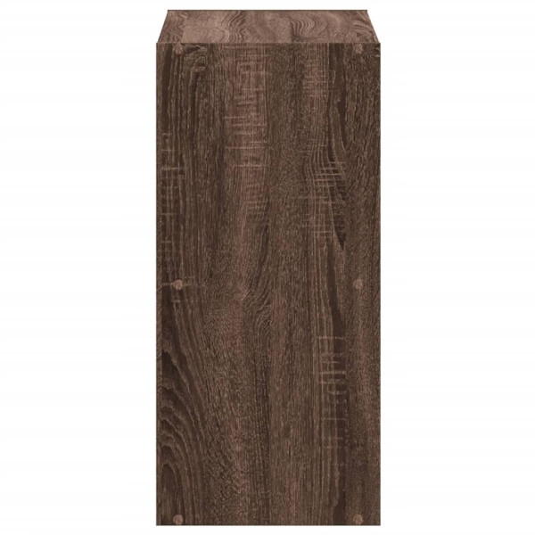 Estantería de madera ingeniería marrón roble 68.5x32x68.5 cm M 5