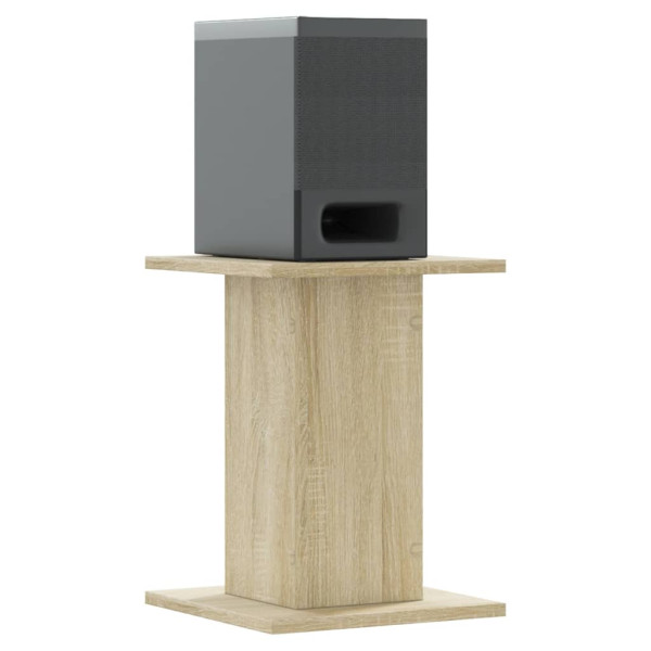 Soportes altavoces 2 uds madera roble Sonoma 30x30x40 cm M 3
