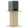 Soportes altavoces 2 uds madera roble Sonoma 30x30x40 cm 3