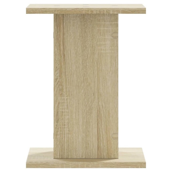 Soportes altavoces 2 uds madera roble Sonoma 30x30x40 cm M 4