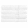 Toalhas de sauna premium SOLUND 4 pcs 80x200 cm 600 gsm branco 1