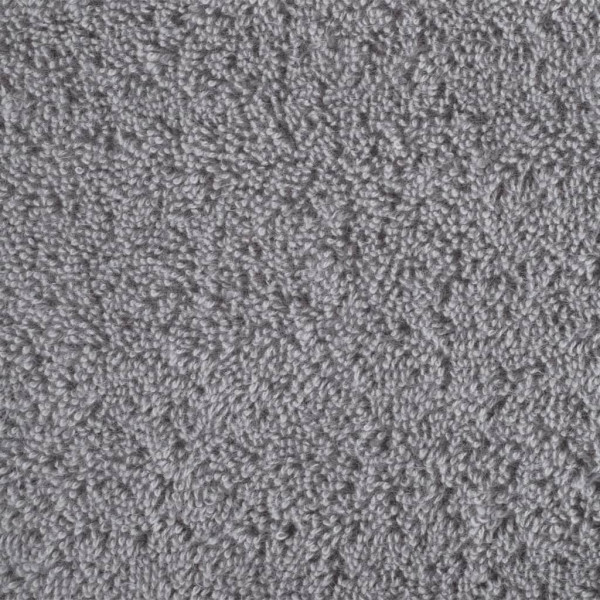 Toallas de ducha 2 uds 100% algodón gris 70x140 cm 600 gsm M 5