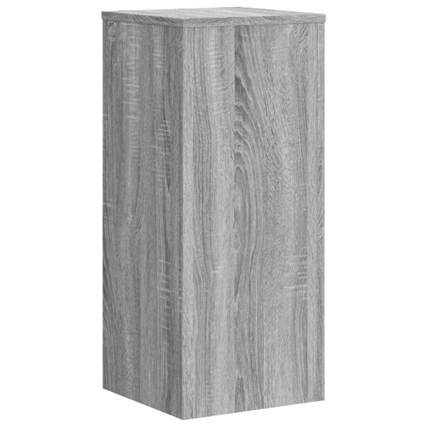 Soportes de plantas 2 uds madera gris Sonoma 30x30x70 cm M 4