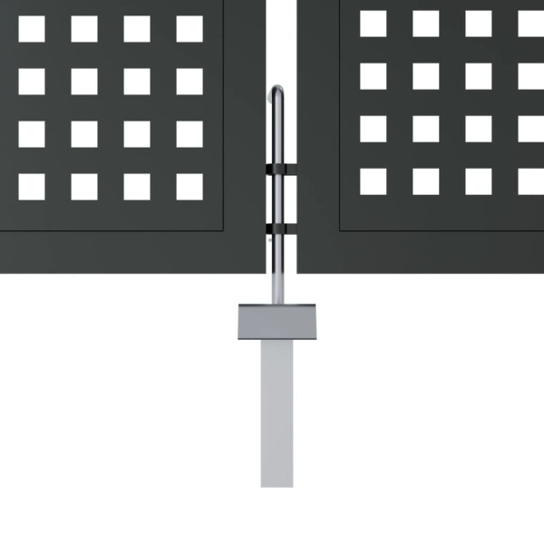 Portão de jardim 300x150 cm aço antracite M 5