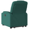 Sillón reclinable elevable tela verde oscuro 5