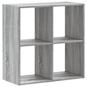 Estantería de madera de ingeniería gris Sonoma 68.5x32x68.5 cm H