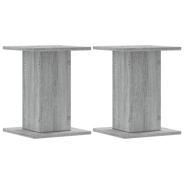 Soportes altavoces 2 uds madera gris Sonoma 30x30x40 cm M 2