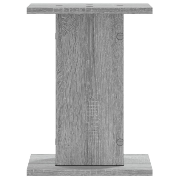 Soportes altavoces 2 uds madera gris Sonoma 30x30x40 cm M 4