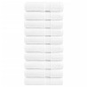 Toalhas de banho premium SOLUND 10pcs 100x150cm 600 gsm branco 1