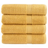 Toalhas de banho premium SOLUND 4pcs 70x140cm 600 gsm dourado 1