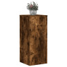 Soportes de plantas 2 uds madera roble ahumado 30x30x70 cm 3