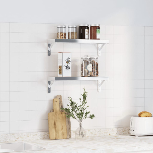 Suportes prateleira 4pcs 15x2.5x11.5 cm aço inoxidável prateado M 3