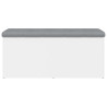 Banco de arrumação 102x42x45 cm derivados de madeira branco 5