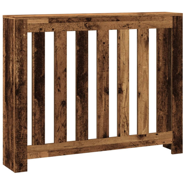 Cubierta de radiador madera color envejecido 104x20x82 cm M 2