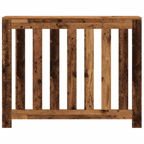 Cubierta de radiador madera color envejecido 104x20x82 cm M 3