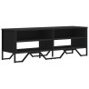 Mueble de TV madera de ingeniería negro 122x34x41 cm 2
