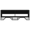Mueble de TV madera de ingeniería negro 122x34x41 cm 4